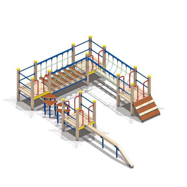 Детский спортивный комплекс "Мостики с переправой и бумом"